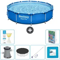 Bestway Steel Pro, ronde opblaasbare zwembad - 366x76 cm - 5-delig, model S191