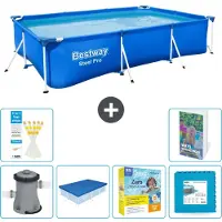 Bestway Steel Pro, rechthoekig zwembad - 300x201x66 cm - 5-delig, model S276