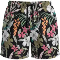OMBRE Zwemshorts olijfgroen / pink / zwart / wit