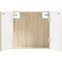 vidaXL Dartbord Kabinet ALKMAAR Sonoma Eiken 52,5 x 10,5 x 53,5 cm