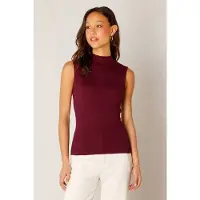 Base Level mouwloze top rib gebreid female | Maat: 46