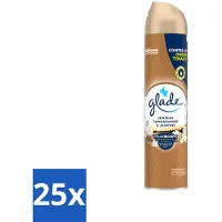 Glade 25 x - Luchtverfrisser Spray - Sensual Sandelhout Jasmijn - 300 ml - Luchtverfrisser Spray - Geur - Geur Spray - Sandelhout Jasmijn - Geur Sfeer