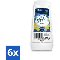 Glade 6 x - Gel - Marine - 150 g - Luchtverfrisser - Geur Marine - Maritieme Geur - Essentiële Oliën - Frisse Geur