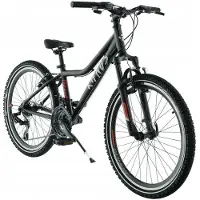 Kands Dragon – Kinderfiets – 24 inch – 21 versnellingen – Shimano – V-brake – 130-165 cm – Zwart – Jongen