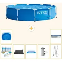 Intex Framezwembad, rond - 366x76 cm - 8-delig, model S20434