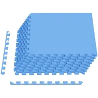vidaXL - Vloermatten - 24 - st - Blauw - 8,64 - m² - EVA - Schuim