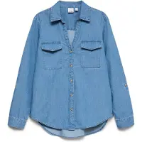 Vero Moda Shirt 'VMBUMPY' blauw denim