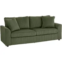 HOMCOM 3-zitsbank - Corduroy (100% polyester) - 212x80x88cm - Groen