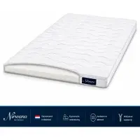 Nirwana bedden Nirwana Koudschuim Topdekmatras 150x220 - 7 cm - HR Koudschuim - Ergonomische Ondersteuning - Luxe Afritsbare Hoes - Geproduceerd in Nederland