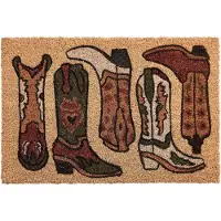 Beliani CARMONA - Deurmat - Naturel - 40 x 60 cm - Kokosvezel/PVC
