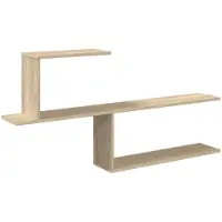 vidaXL Wandplank Sonoma Eiken 122 x 18 x 60 cm Bewerkt hout