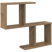 vidaXL Wandplank Artisanaal eiken 60 x 12 x 50,5 cm Bewerkt hout