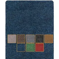 ANRO Deurmat Blauw 120x40cm – Schoonloopmat Antislip Wasbaar Voordeur Hal Binnen & Buiten Op Maat
