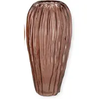 DK Design Daan Kromhout - Vaas - Bloemenvaas - Glas - Bruin - 19x40cm - Structure