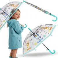 Sarcia.eu Bluey Kinderparaplu VOOR MEISJES, OPVOUWBARE transparante paraplu AUTOMATISCH