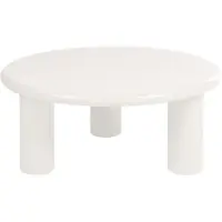 Beliani ITASCA - Salontafel - Gebroken wit - ø 80 cm - MDF
