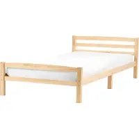 Beliani ECHALLON - Bed - Lichtbruin - 120 x 200 cm - Dennenhout