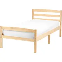 Beliani ECHALLON - Bed - Lichtbruin - 80 x 200 cm - Dennenhout