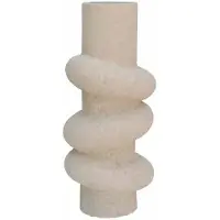 HS Potterie Vaas deco kemi d16h35cm beige