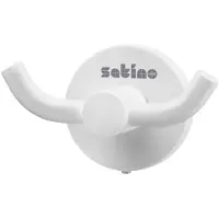 Satino Kledinghaak 2 haaks wit 332180