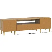 vidaXL LED tv-meubel DELFT 153 x 35 x 43 cm Artisanaal eiken