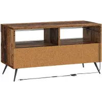 vidaXL LED tv-meubel Oud hout Bewerkt hout