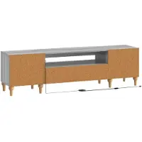 vidaXL LED tv-meubel ALKMAAR 153 x 35 x 43 cm Grijs Sonoma