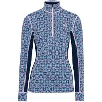 Kari Traa - Women's Rose Half-Zip - Merino-ondergoed M, blauw