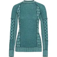 Kari Traa - Women's Smekker L/S - Merino-ondergoed M, turkoois