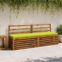 vidaXL 2-delige Bankkussens SOEST 2 st 100% Polyester Heldere Groen.