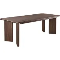 Pronto Wonen Eettafel Tondato acaciahout 220x100 cm organisch - 4 Poten - Acacia hout - Bruin -