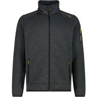 CMP - Jacket Jacquard Knitted 3H60747N - Fleecevest 46, zwart/grijs