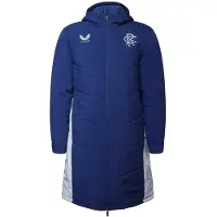 Castore Heren Rangers FC Gewatteerde Jas (Blauw/Grijs)