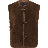 Threadbare Itoje Borg-vest voor dames (Chocolade)