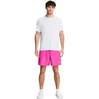 Under Armour Heren HalfBack Shorts met reliëf (Roze)