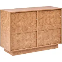 Beliani WOODEND - Ladekast 6 lades - Wortelhout-effect - Spaanplaat