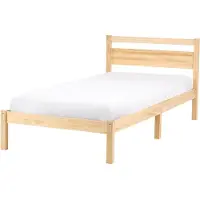 Beliani MERCURER - Bedframe - Lichtbruin - 90 x 200 cm - Dennenhout