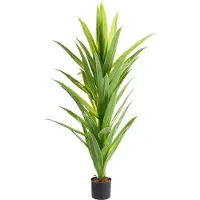 Beliani DRACAENA TREE - Kunstplant in pot - Groen - 150 cm - Plastic