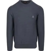 HUGO BOSS Orange Pullover Anion_S Regular Fit Dark Blue L