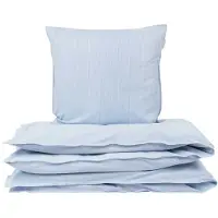 STUDIO FEDER Dekbedovertrekset 140x200 Cm - Beddengoed Biologisch Katoen Milk Stripe - GO100350-020