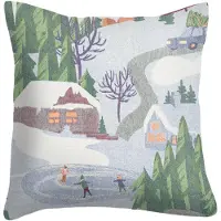 Ekelund Linneväveri Vinterliv kussenhoes 40x40 cm Multi
