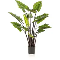 Green Boutiq Kunstplant - Colocasia Pink China - Olifantsoor - 130 cm