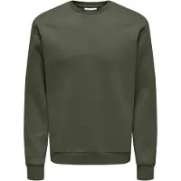 Only & Sons Sweatshirt 'ONSCERES' donkergroen