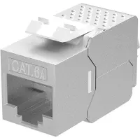 Goobay Keystone RJ45 | Cat6a STP (Zink)