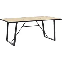 Syfax Eettafel 200x100x75 cm MDF eikenkleurig