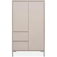 CALICOSY Buffetkast hoge met 2 deuren en 2 lades, kasjmierkleur, h139 cm nerio