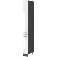 Vicco Apotheekkast Fame-Line, Wit Hoogglans/Antraciet, 20 cm
