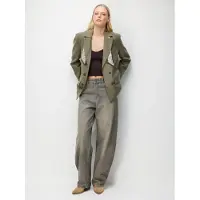 MixRay Linnen Blazer Jacket met Sjaal Detail
