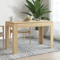 Sonstiges Eettafel Sonoma-eikenlook, 120x60x76 cm, materiaal: houtvezelplaat (MDF), staal