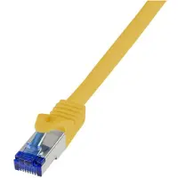 Logilink C6A067S Patchkabel Ultraflex, Cat.6A, S/FTP, gelb, 3 m
